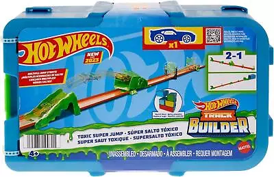 Buy Hot Wheels Track Set With 1 Hot Wheels Car Toxic-Themed Track Building Set • 21.90£