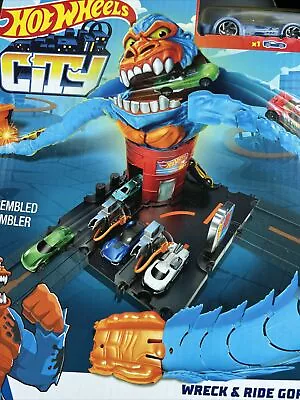 Buy Hot Wheels City Nemesis Playset - Wreck & Ride Gorilla Attack - Brand New • 19.95£