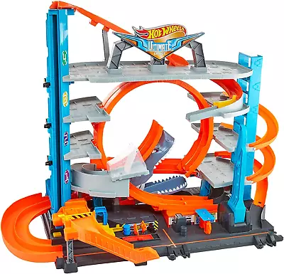 Buy Hot Wheels Ultimate Garage City Playset With Multi-Level Racetrack, 3 Foot Tall  • 100.46£
