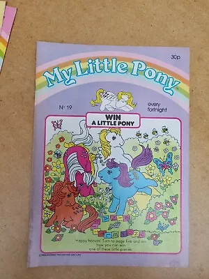 Buy Vintage UK My Little Pony G1 Comic Magazine Hasbro 1986 Issue No 19 • 2.99£
