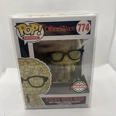 Buy Funko Pop Office Space Sticky Note Man Special Edition 774 + Protector • 24.99£