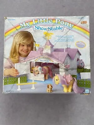 Buy Vintage My Little Pony Show Stable (Lemon Drop And Assorted Ponies Included) • 95£