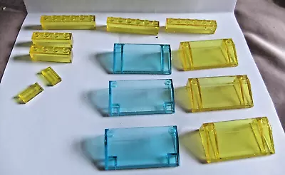 Buy Lego Vintage Space Trans Yellow And Blue Windscreens And Bricks • 1.99£