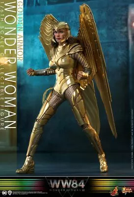 Buy 1/6 Hot Toys Mms577 Wonder Woman 1984 Ww84 Golden Armor Diana Prince 12  Figure • 349.99£