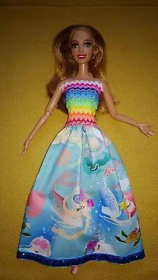 Buy Barbie Dress Dolls Clothes Princess Mermaids Glitter Ball Dress K13 • 6.06£