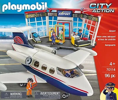 Buy Playmobil 70114 City Action Airport 96pc • 45£