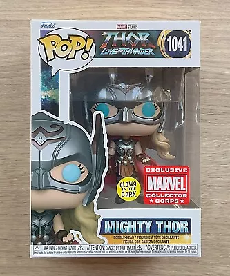 Buy Funko Pop Marvel Thor Love & Thunder Mighty Thor GITD MCC #1041 + Free Protector • 29.99£