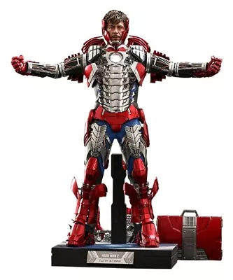 Buy Hot Toys Iron Man 2 1/6 Tony Stark Mark V Suit Up Version Deluxe 31 Cm MMS600 • 350.96£
