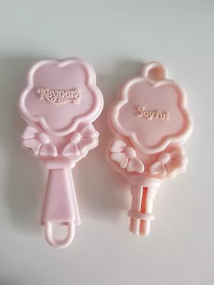 Buy Tonka Keypers Vintage 80s Toy Pink Key & Brush For Rabbit 'Joyful'. Keepers Toy  • 16.99£