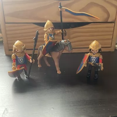 Buy Playmobil Royal Lion Knights 6006 Castle Figures Horse Weapons • 15.99£