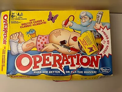 Buy Operation Game By Hasbro Gaming  2015 ~ Make Him Better Or Get The Buzzer ! • 10.05£