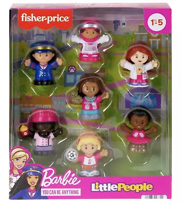 Buy Fisher-Price Little People Barbie You Can Be Anything Figures Toy New With Box • 20.35£