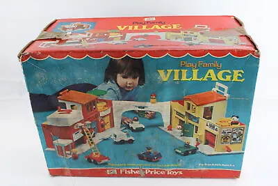 Buy 1973 Fisher Price Play Family Village - Boxed • 5.05£