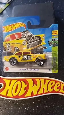 Buy Hot Wheels ~ '55 Chevy Bel Air Gasser, Yellow, Short Card.  More HW's Listed!! • 3.39£