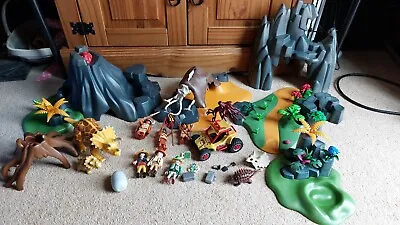 Buy Big Playmobil Volcano Dinosaur Bundle • 44.34£