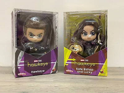 Buy Marvel's HAWKEYE & KATE BISHOP With Lucky Cosbaby Hot Toys Mini Figure Set - NEW • 34.99£