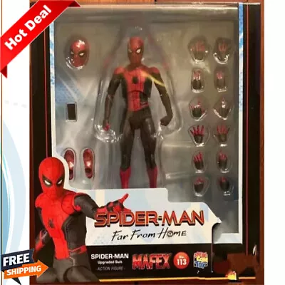 Buy No.113 Mafex Spider Man Far From Home Upgraded Suit Medicom Action Figure Toy🔥 • 29.99£
