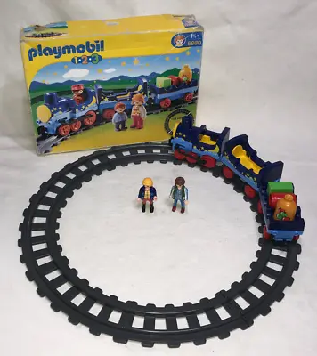 Buy PLAYMOBIL 6880 :  1.2.3 Night Train Circle Of Track + Figures Playset - Boxed • 18.95£