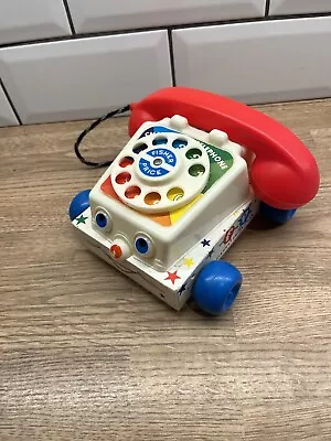 Buy Vintage Fisher Price 747 Chatter Phone 1961 Working Interactive Toys 60s 70s • 10£
