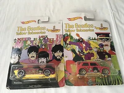 Buy The Beatles Yellow Submarine Hot Wheels (Morris Mini & Fast Felion) • 18£