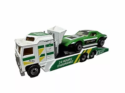 Buy Matchbox Convoy Kenworth Cabover Racing Transporter With Chevrolet *Auction* • 0.99£