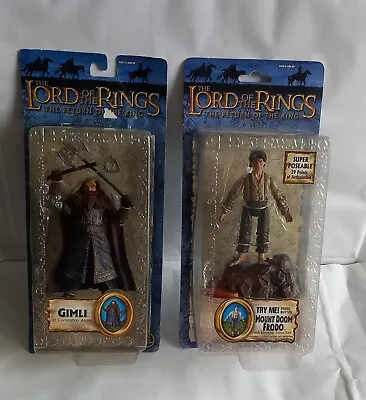 Buy Lord Of The Rings Return Of The King - Mount Doom Frodo And Gimli Figures • 24.99£