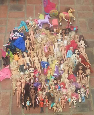 Buy Barbie & Ken Plus Other Dolls & Accessories, Clothes Bundle ~ Over 80 Figures • 55£