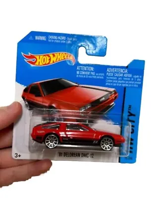 Buy '81 Delorean DMC-12 Red Hotwheels City1:64 Scale Brand New • 10£