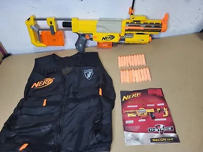 Buy Nerf Recon CS-6 Rifle Complete With 2x 6-Dart Mags + Bullets + Tactical Vest  • 14.99£