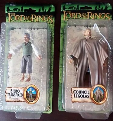Buy Lord Of The Rings Action Figures X2 Transfixed Bilbo And Council Legolas By Toyb • 19.99£