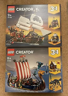 Buy Lego Creator 3 In 1 Pirate Ship 31109 & Viking Ship 31132 - FAST DELIVERY #2 • 195£