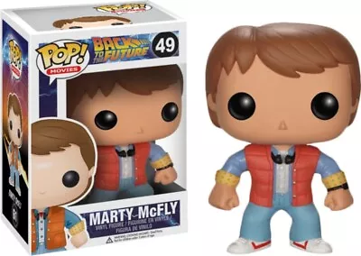 Buy BACK TO THE FUTURE- MARTY McFLY 3.75  POP  MOVIES VINYL FIGURE FUNKO 49 NEW • 15.95£