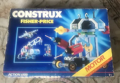 Buy Vintage 1980’s Fisher-Price CONSTRUX  Construction Set 6100 - Incomplete • 18.95£