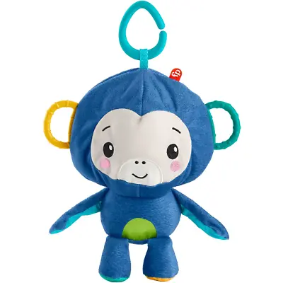Buy Fisher-Price 2-In-1 Monkey & Ball Stuffed New Toy Baby Teether New Kids • 11.99£