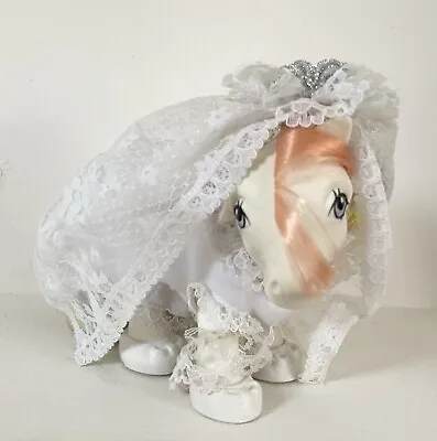 Buy G1 Vintage My Little Pony - Confetti + Dress, Veil, Shoes, Brush  And Garter • 28£