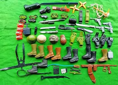 Buy #548 MAM Action Man: Locker Box + Huge Lot Uniform Equipment Weapons 1990s • 25£