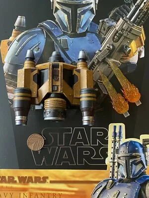 Buy Hot Toys Star Wars Mandalorian Heavy Infantry Jet Pack Loose 1/6th Scale • 49.99£