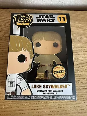 Buy Funko Pop Pin - Star Wars Luke Skywalker - Limited Chase Edition (U) • 9£
