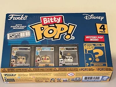 Buy Funko Bitty POP! Disney Sorcerer Mickey 4-pack Vinyl Figures New • 8.99£