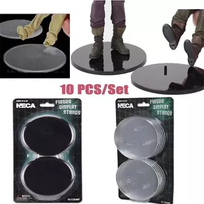 Buy 10 Pcs Action Figure Display Stands Clear For Most NECA 6- 8  Plastic Round • 12.30£