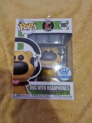 Buy Funko POP! Disney Dug With Headphones Dug Days #1097 Vinyl Figure  • 5£