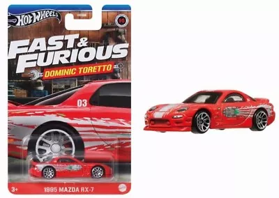 Buy Hot Wheels 2024 Fast & Furious Dominic Toretto - 1995 Mazda Rx-7 Red • 10.80£