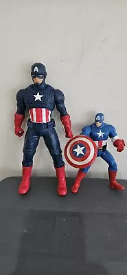 Buy Marvel Avengers Captain America Figures X2 Bundle 9  And 6  • 9.99£