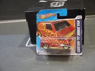 Buy Hot Wheels Custom 77 Dodge Van From Heat Fleet 11 Series Red With Flames  • 9£