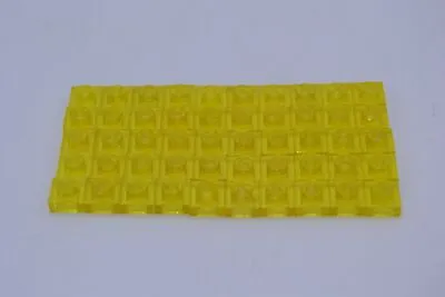 Buy LEGO 50 X Base-Plate Transparent Yellow Plate 1x1 3024 • 3.08£