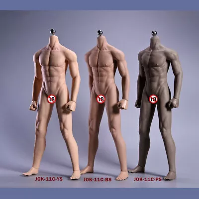 Buy JIAOU DOLL 1/6 Seamless Male Body Man Action Figure Fit 12  Phicen Hot Toys Head • 57.99£