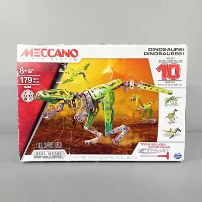 Buy Meccano Dinosaurs! Metal Construction Set Model Number 16209 179 Pc Kit -FPL -CP • 14.99£
