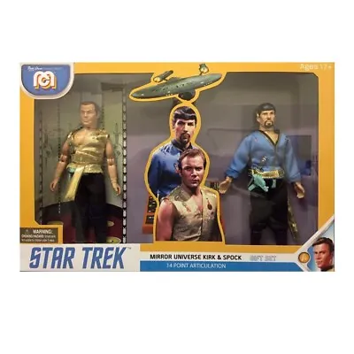 Buy Star Trek Mirror Universe Kirk & Spock 8” Action Figure Marty Abrams Mego • 19.99£