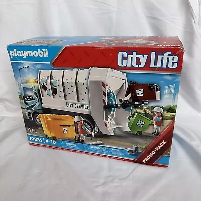 Buy Playmobil 70885 City Life Recycling Truck Boxed Complete With All Accessories • 16.99£