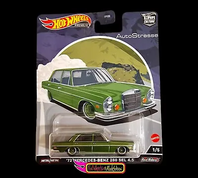 Buy Hot Wheels '72 MERCEDES-BENZ 280 SEL 4.5 CAR CULTURE AUTOSTRASSE IN STOCK • 10£